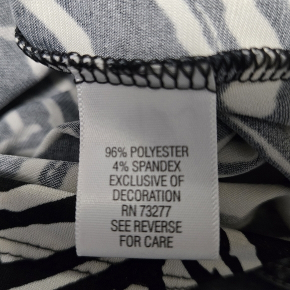 Apt. 9 Black And White Midi Dress Size MEDIUM - Picture 7 of 8